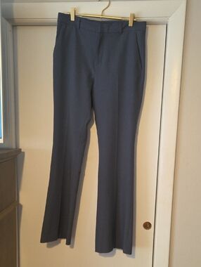 Classic Blue/Gray Banana Republic Bootcut Dress Pants